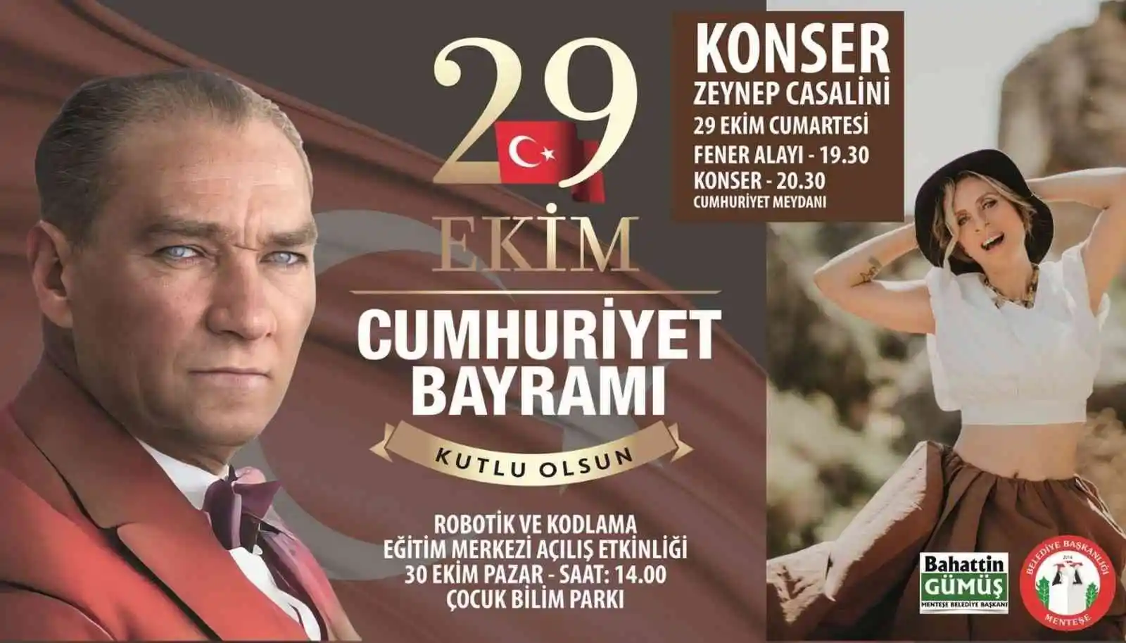 Menteşe Belediyesi Cumhuriyet Bayramı'nı etkinliklerle kutluyor
