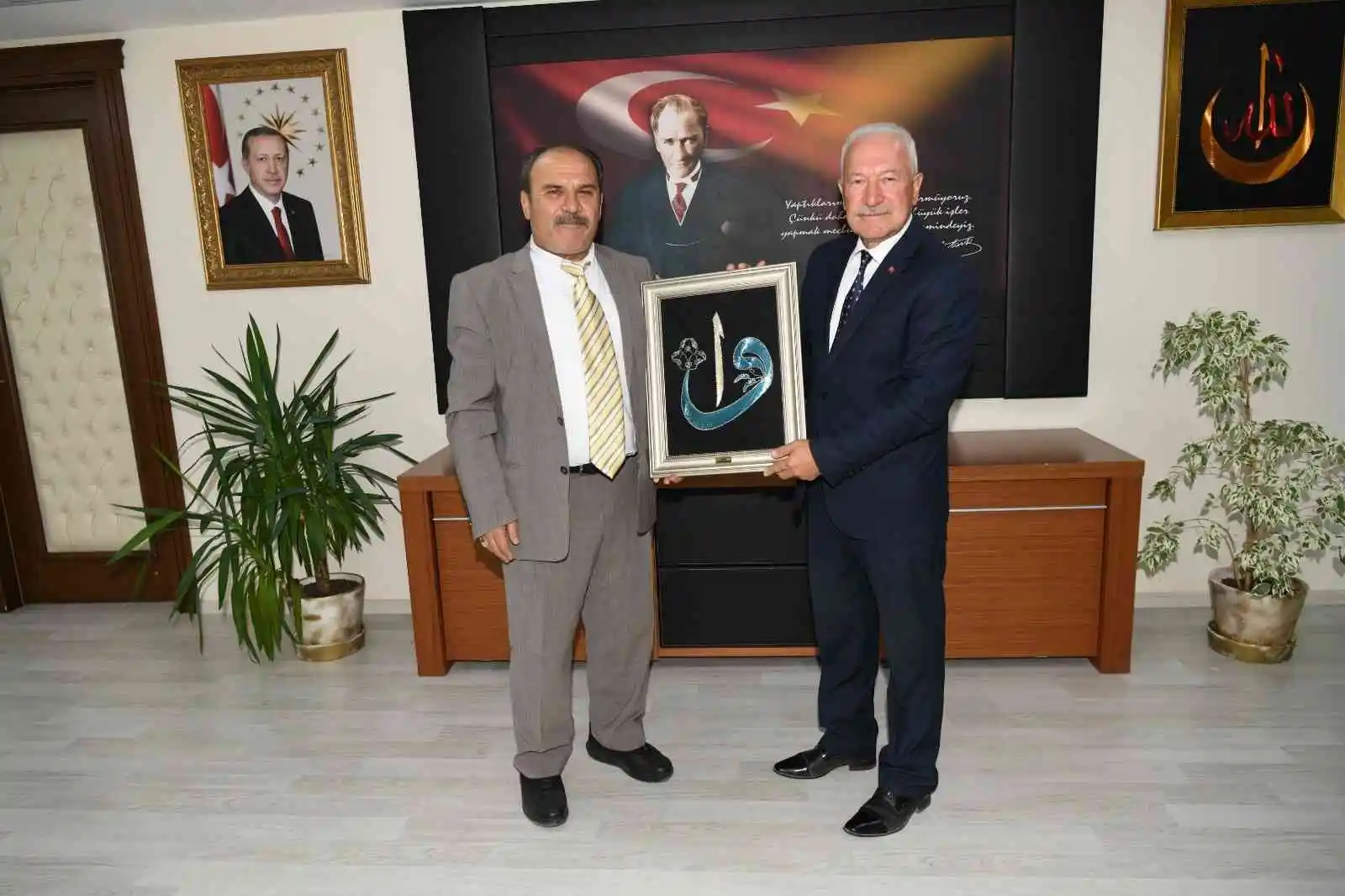 Muhtarlardan Başkan Yılmaz’a ziyaret