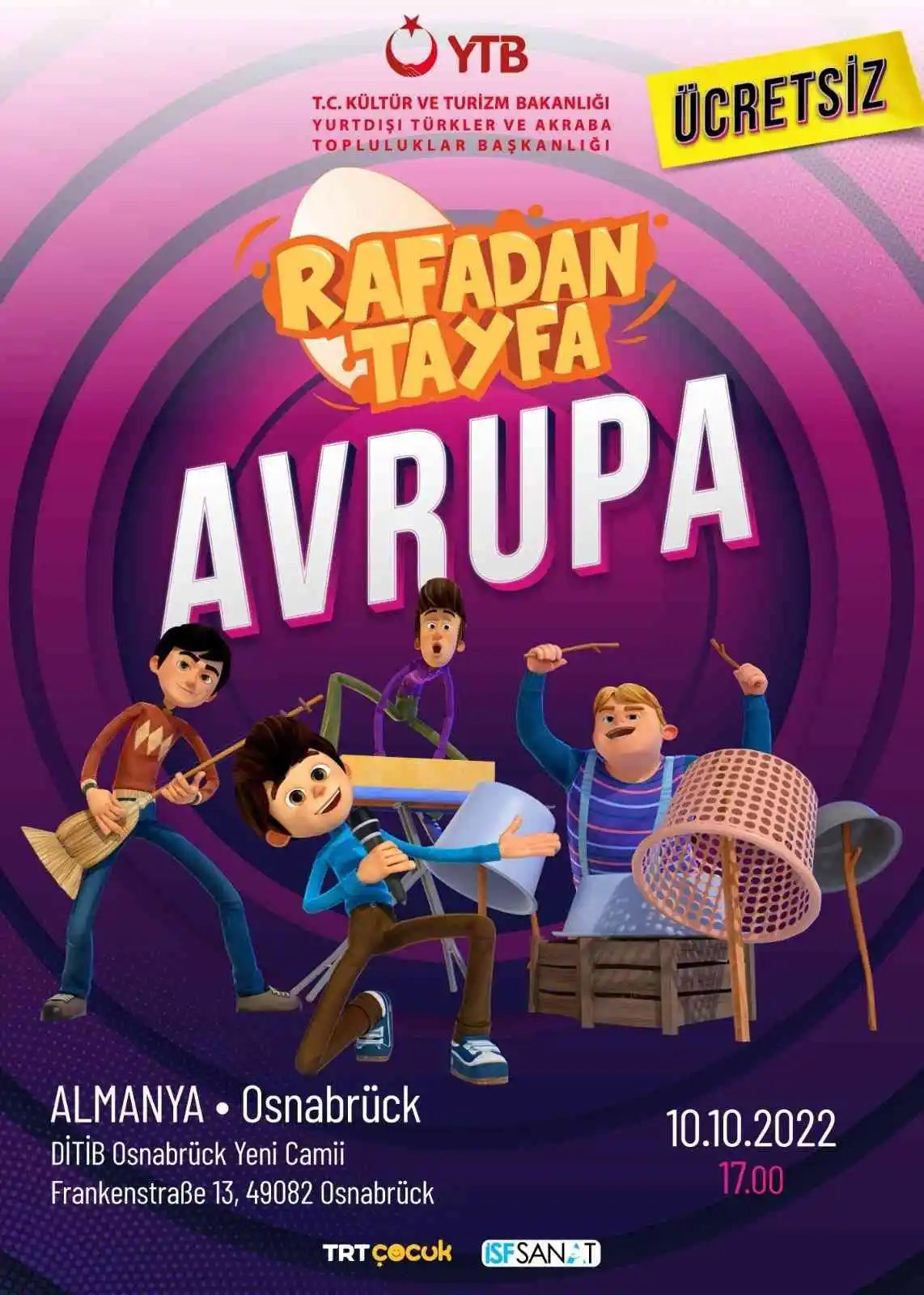 Rafadan Tayfa Almanya'da minik vatandaşları bekliyor