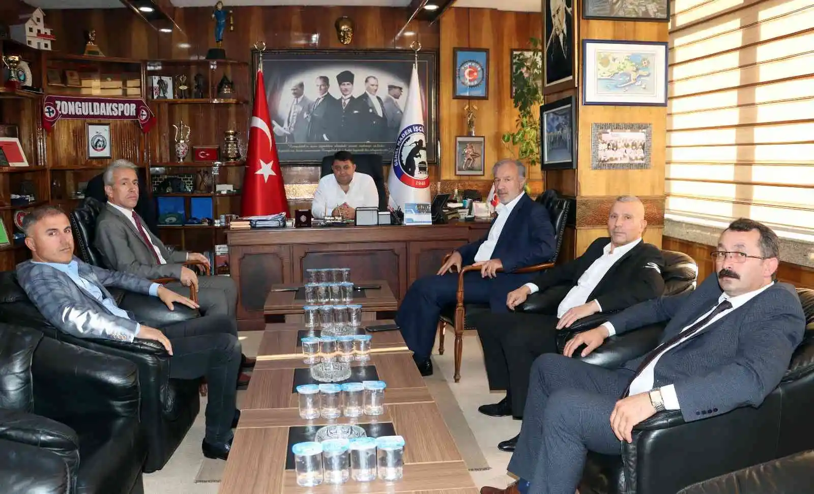 Sendikalardan GMİS'e taziye ziyareti