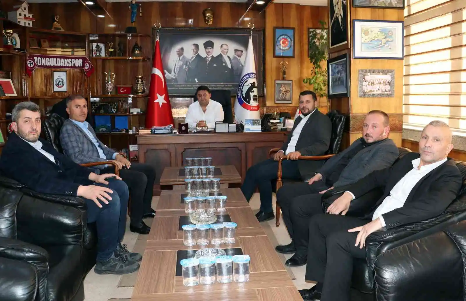 Sendikalardan GMİS’e taziye ziyareti