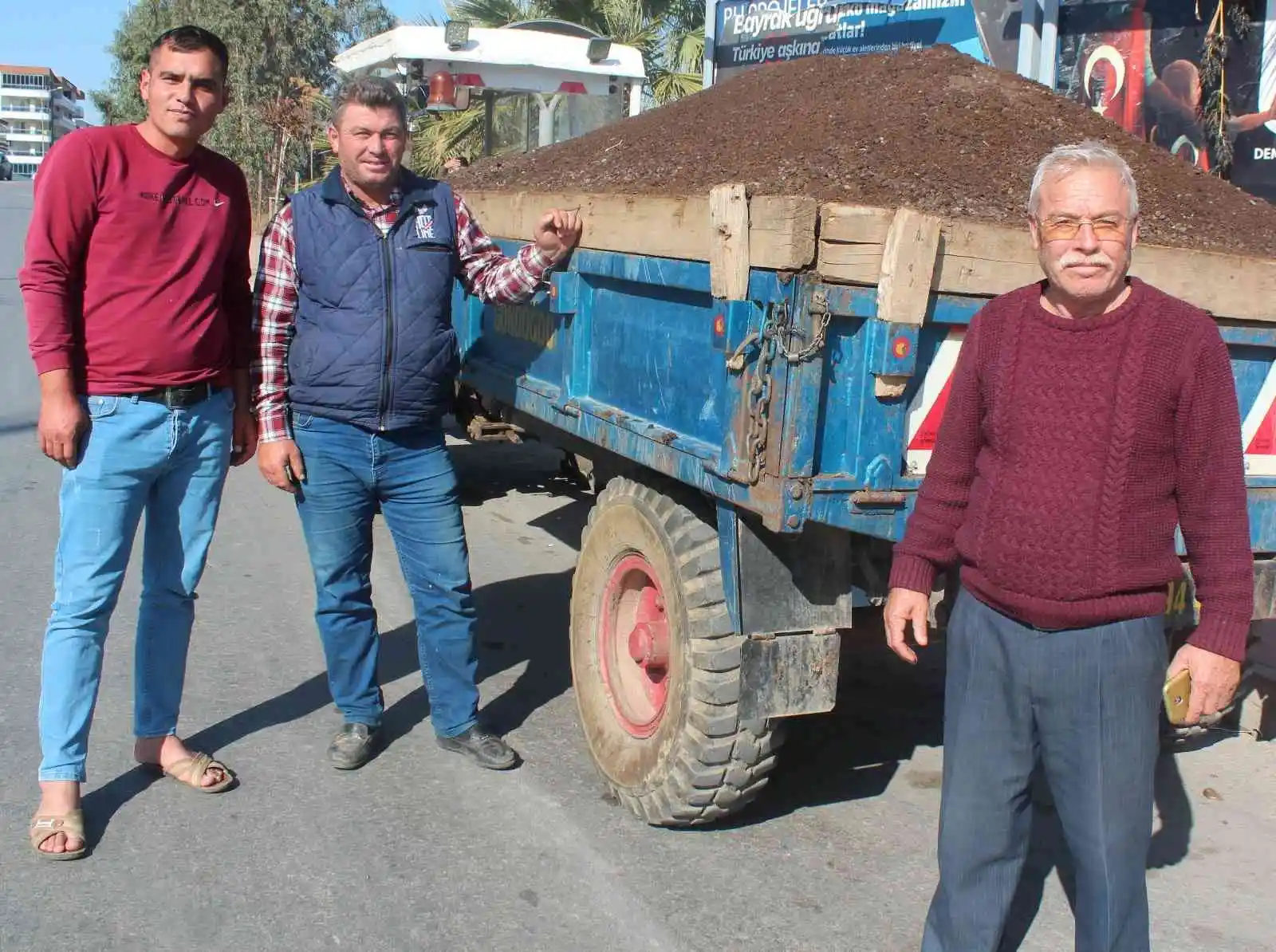 Üzüm bağlarına doğal gübre
