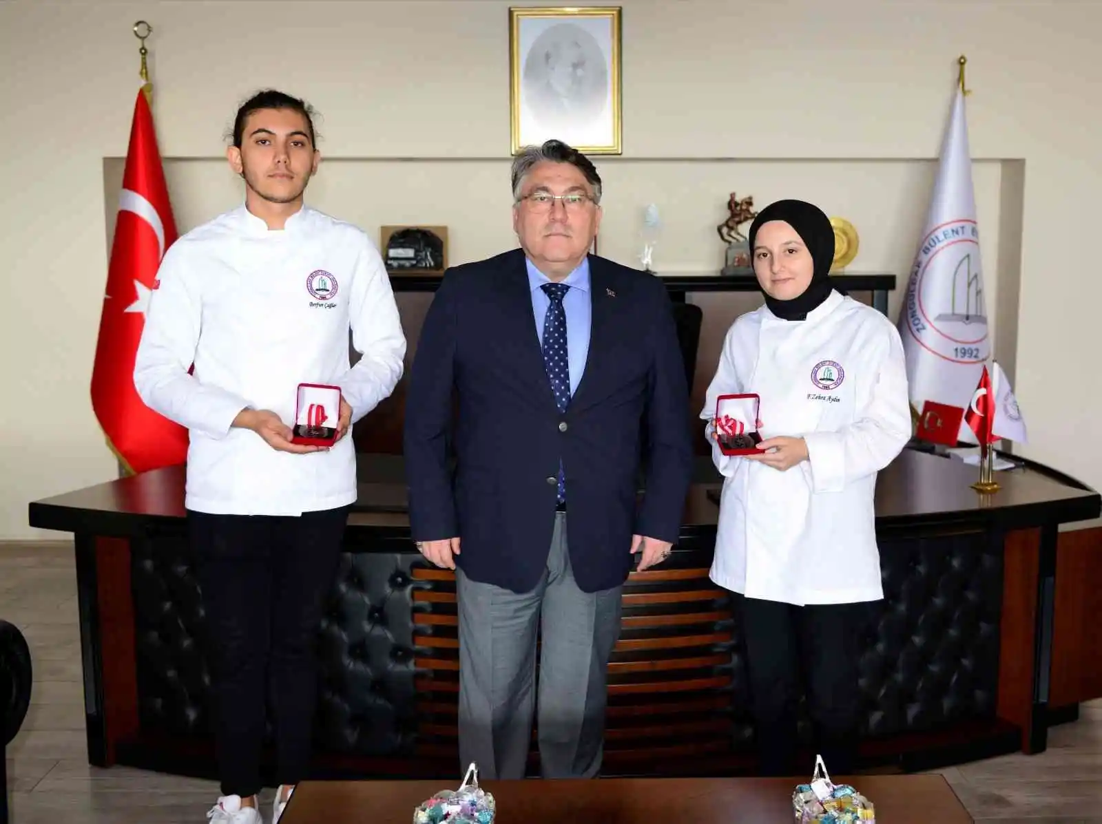 Yarışma birincisi Aşçılık Programı öğrencilerinden Özölçer’e ziyaret