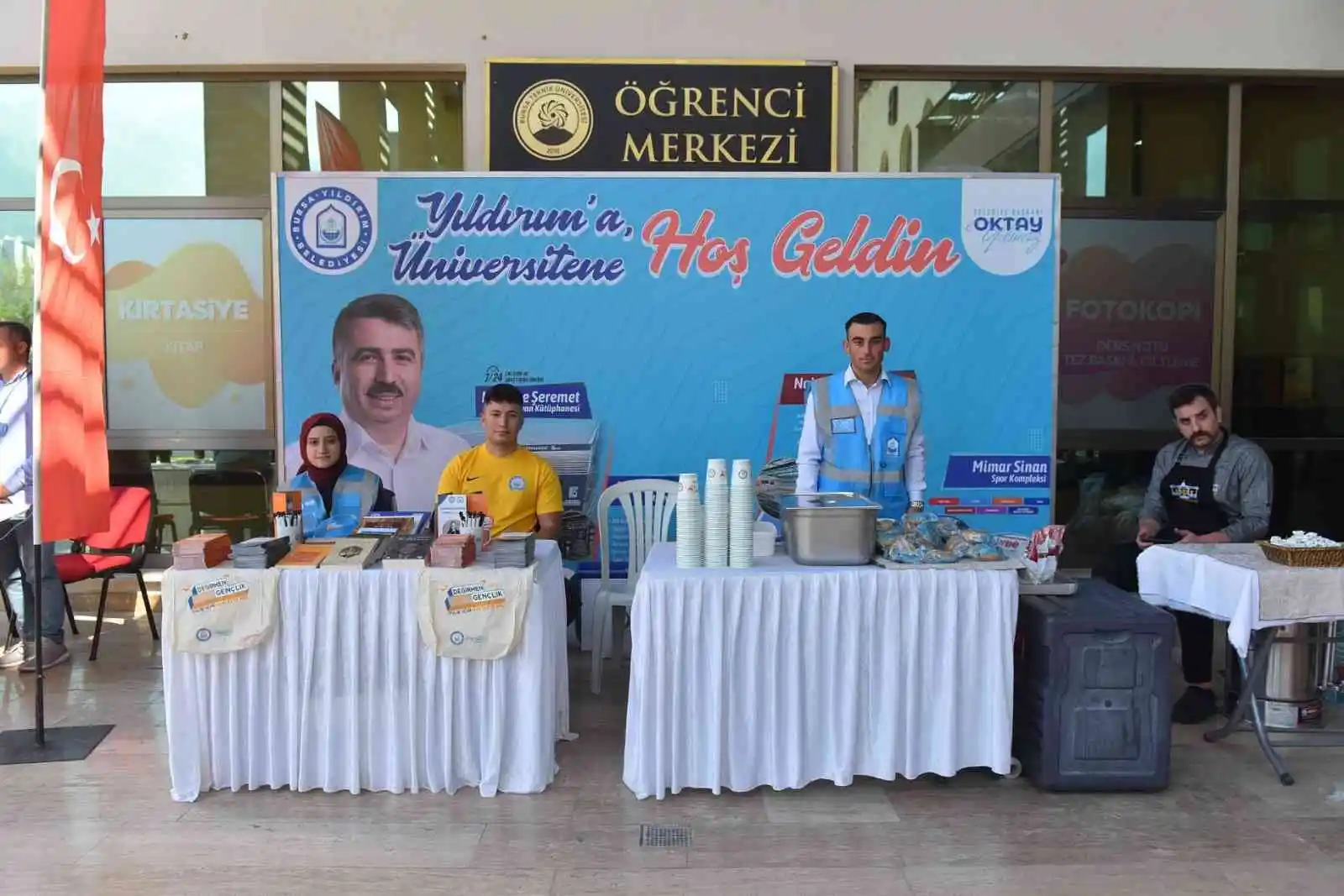 Yıldırım'dan üniversitelilere sıcak karşılama
