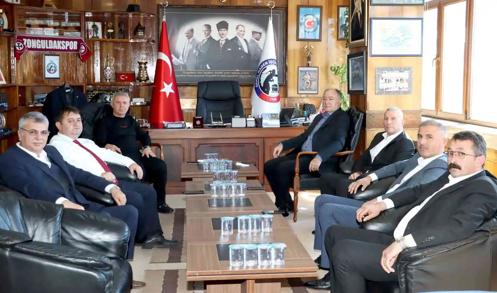 Yol-İş ve Koop-İş sendikalarından GMİS'e taziye ziyareti
