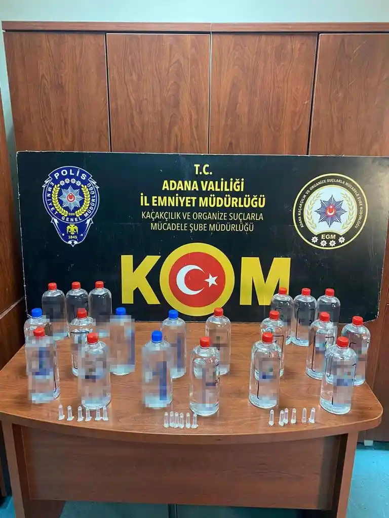 Adana'da sahte içki operasyonu