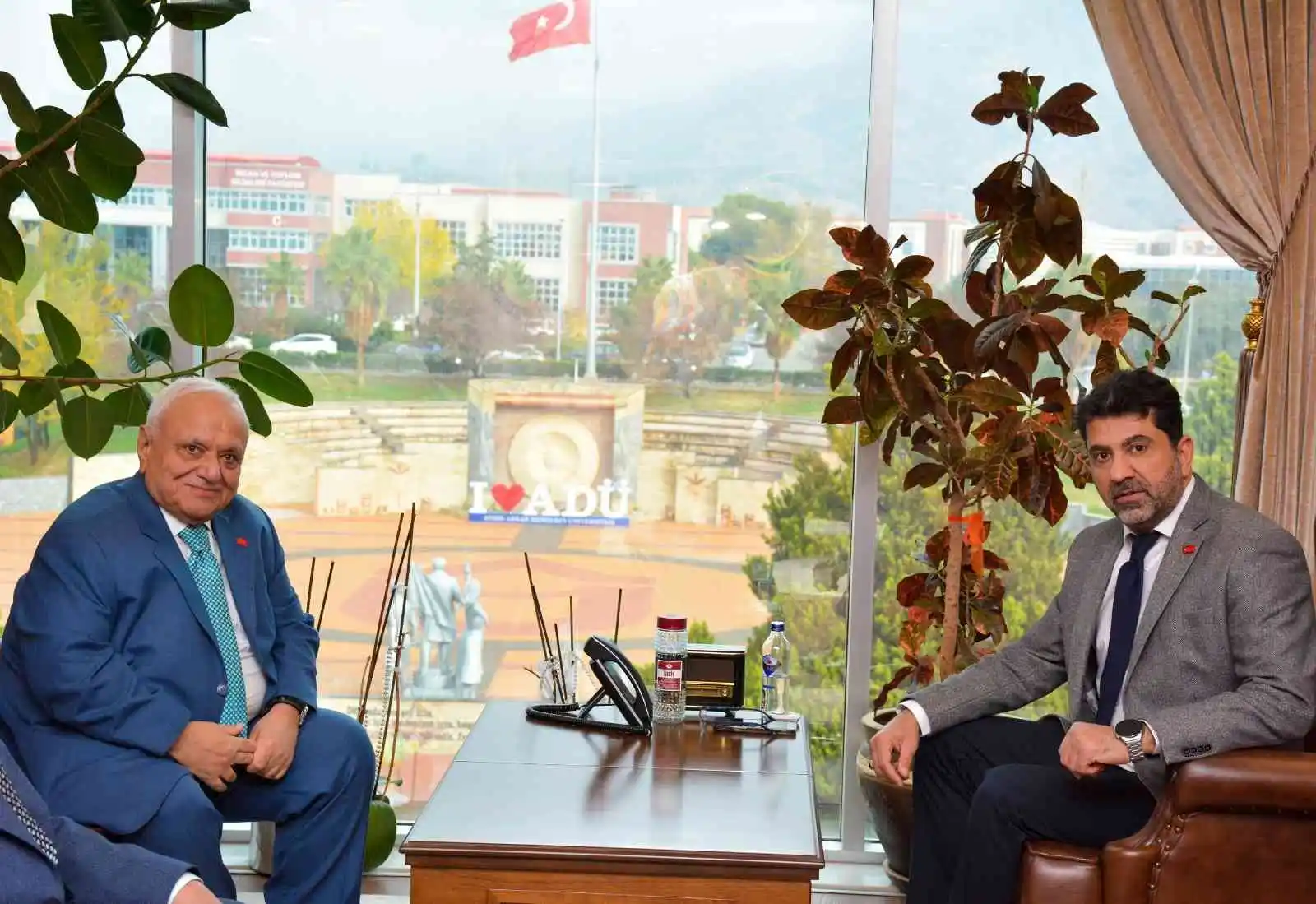 ADÜ Rektörü Aldemir, eski bakan Koç’u ağırladı