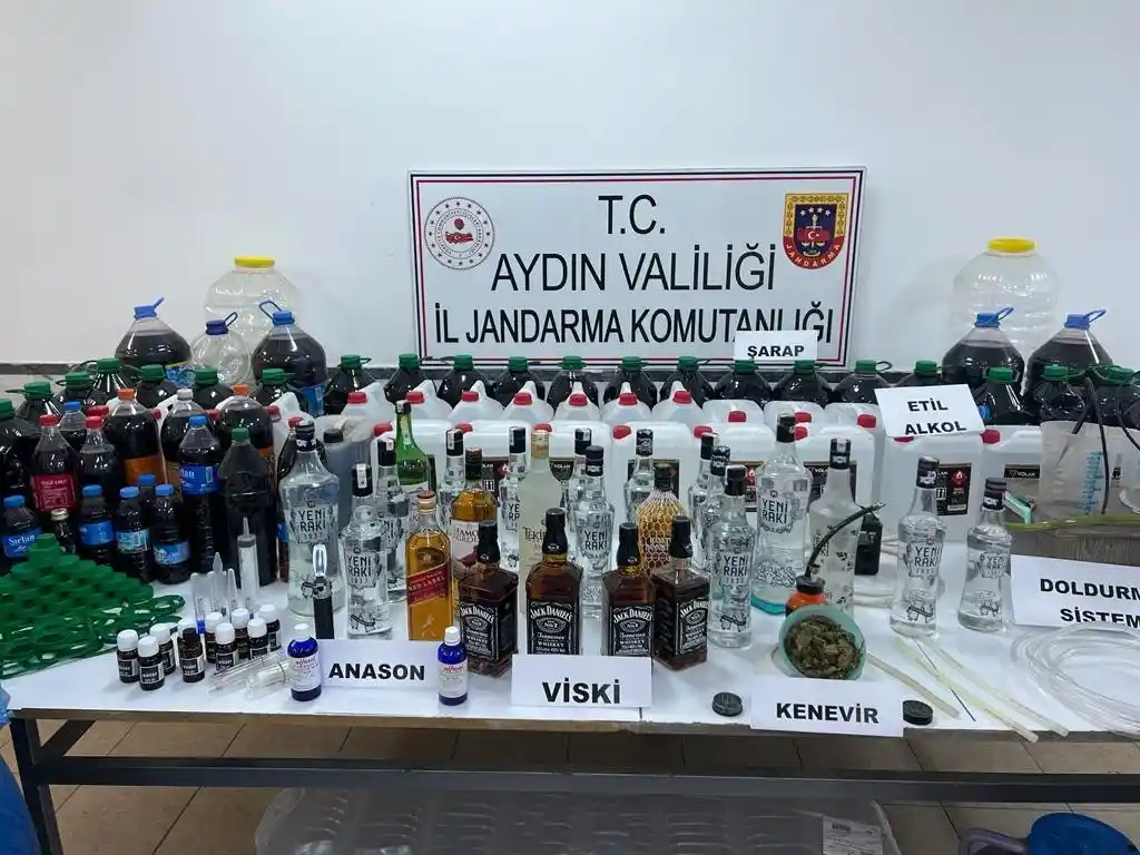 Aydın’da kaçak alkol operasyonu: 1 gözaltı
