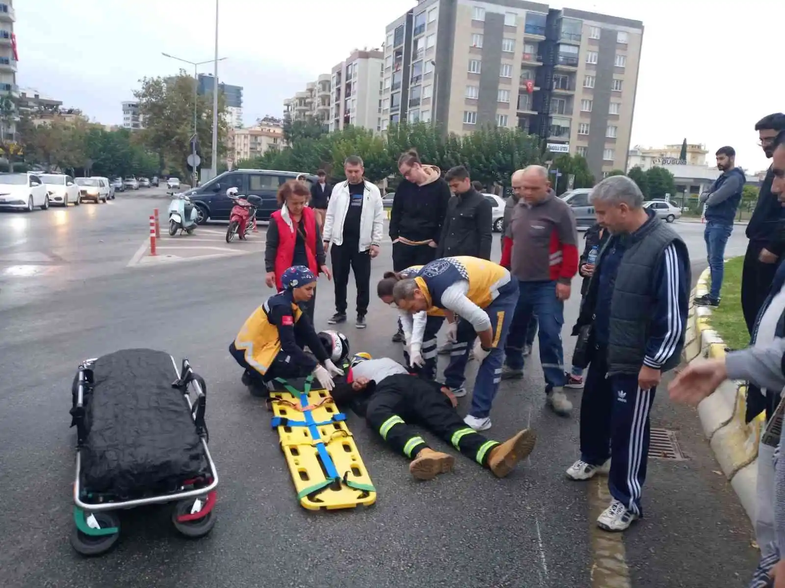 Aydın'da yağışlı hava kaza getirdi: 1 yaralı