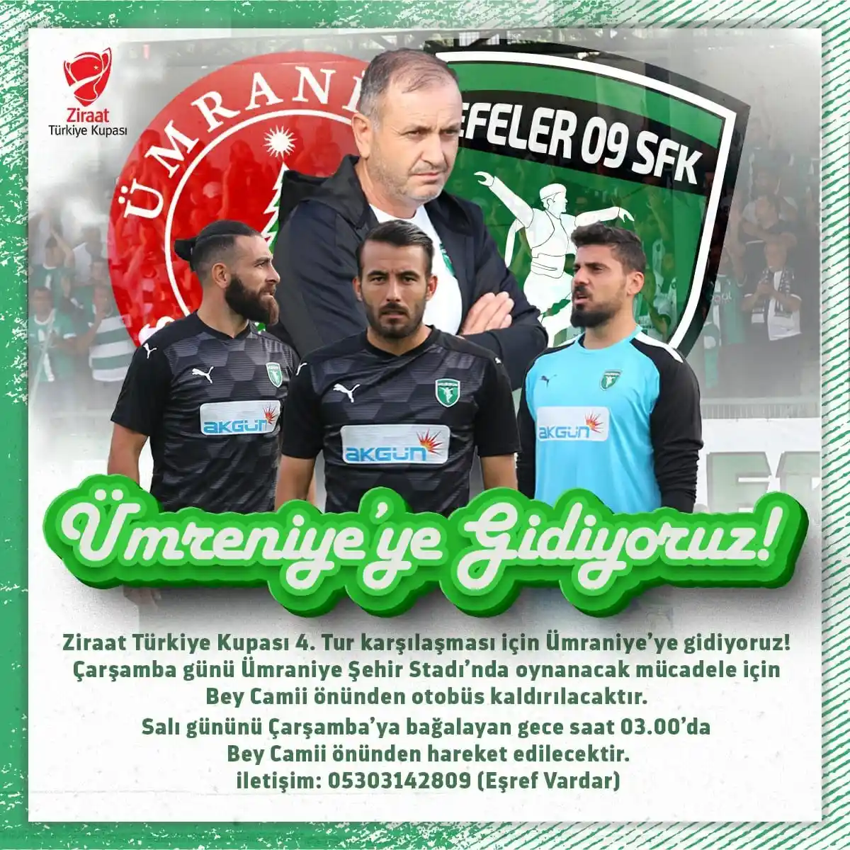 Aydınlı taraftarlar Efeler 09 SFK'yı kupa maçında yalnız bırakmayacak
