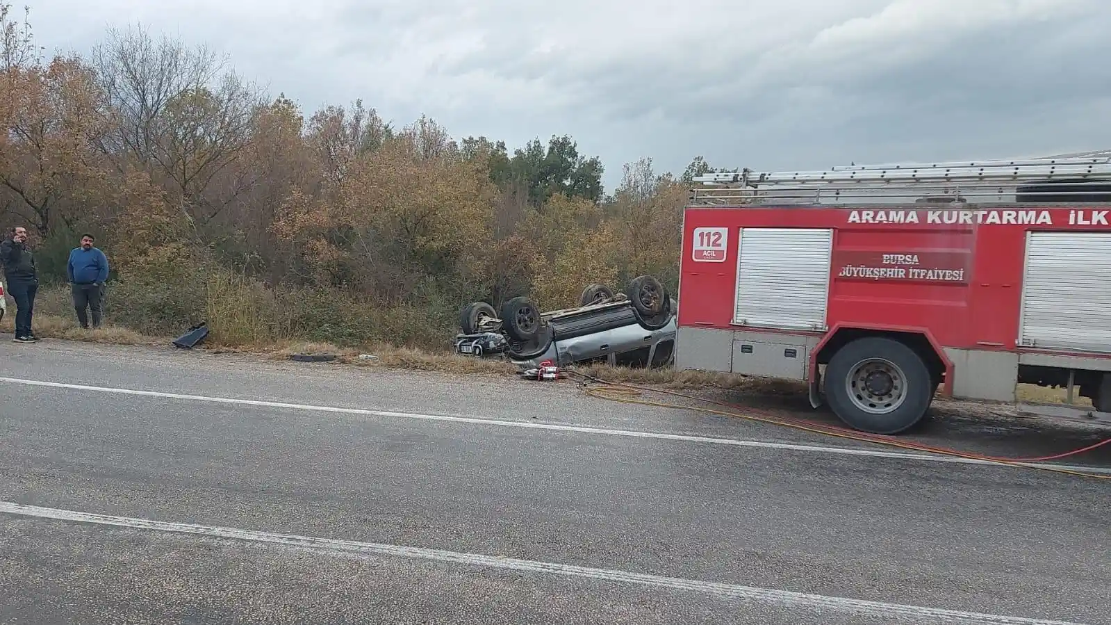 Bursa'da feci kaza: 1 ölü, 2 yaralı