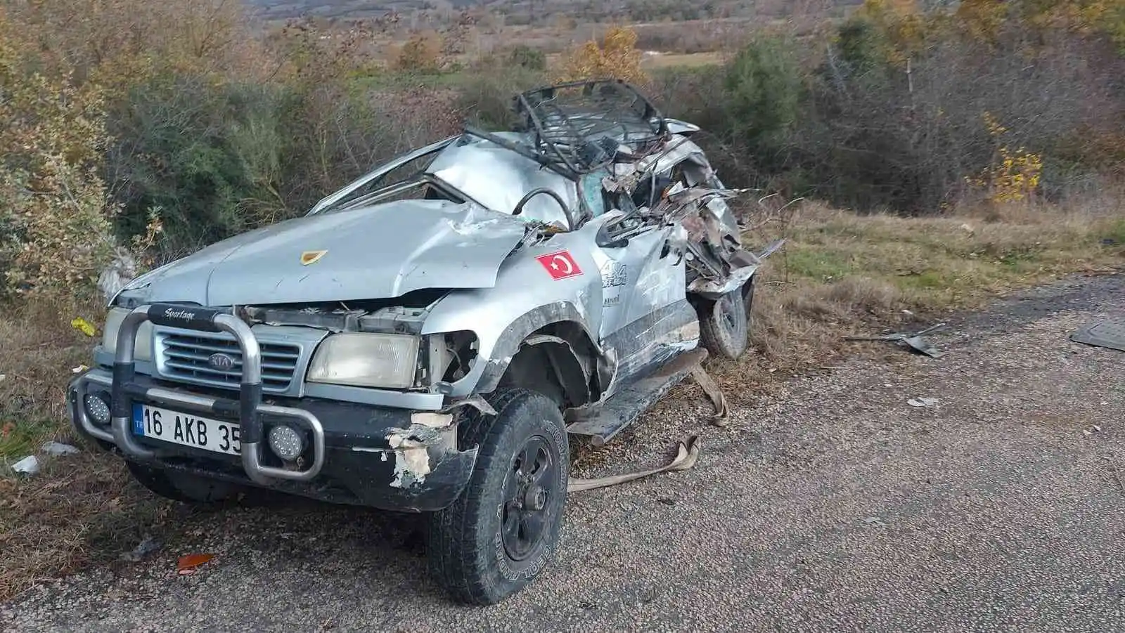 Bursa’da feci kaza: 1 ölü, 2 yaralı