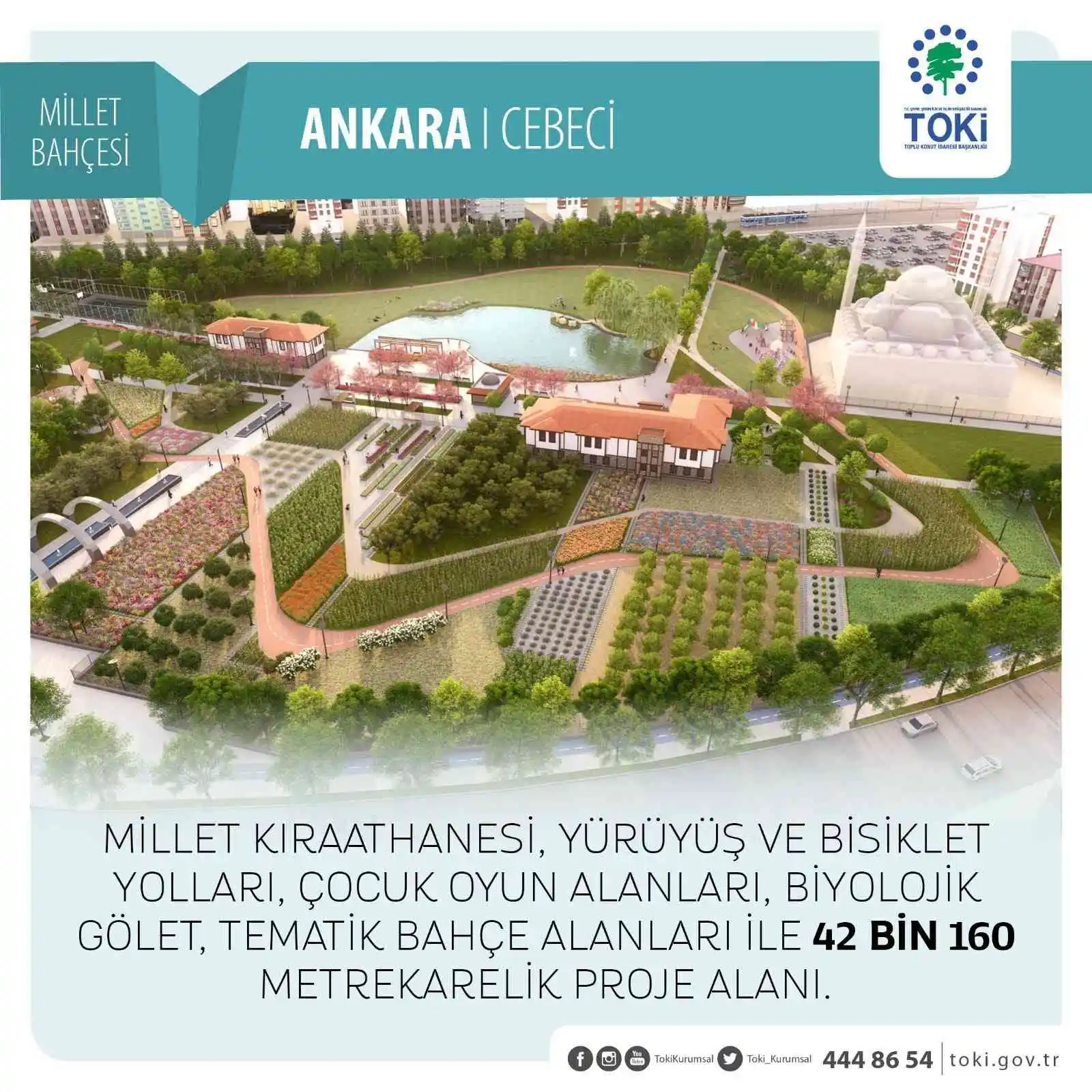 Cebeci Millet Bahçesi'nin ihalesi yapıldı