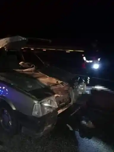Cenazeye giderken ata çarptılar: 5 yaralı