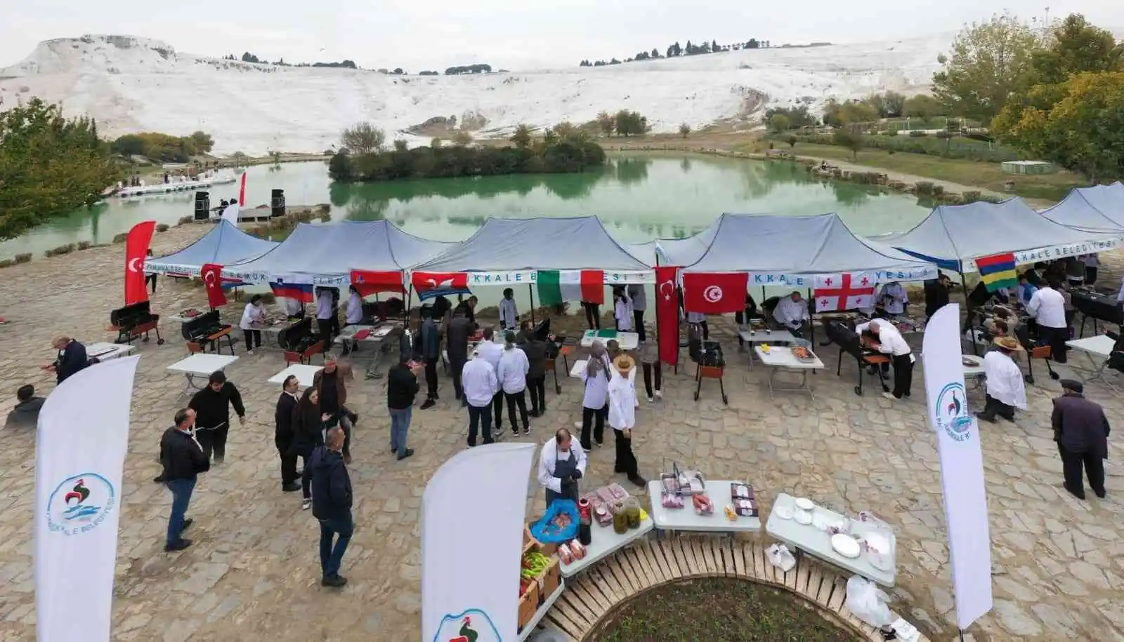 Dünyanın dört bir yanından gelen ünlü şefler, Pamukkale’de yarıştı
