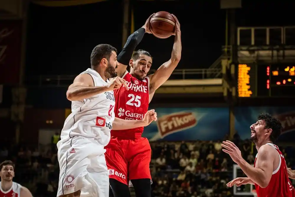 FIBA 2023 Dünya Kupası Avrupa Elemeleri: Sırbistan: 77 - Türkiye: 76