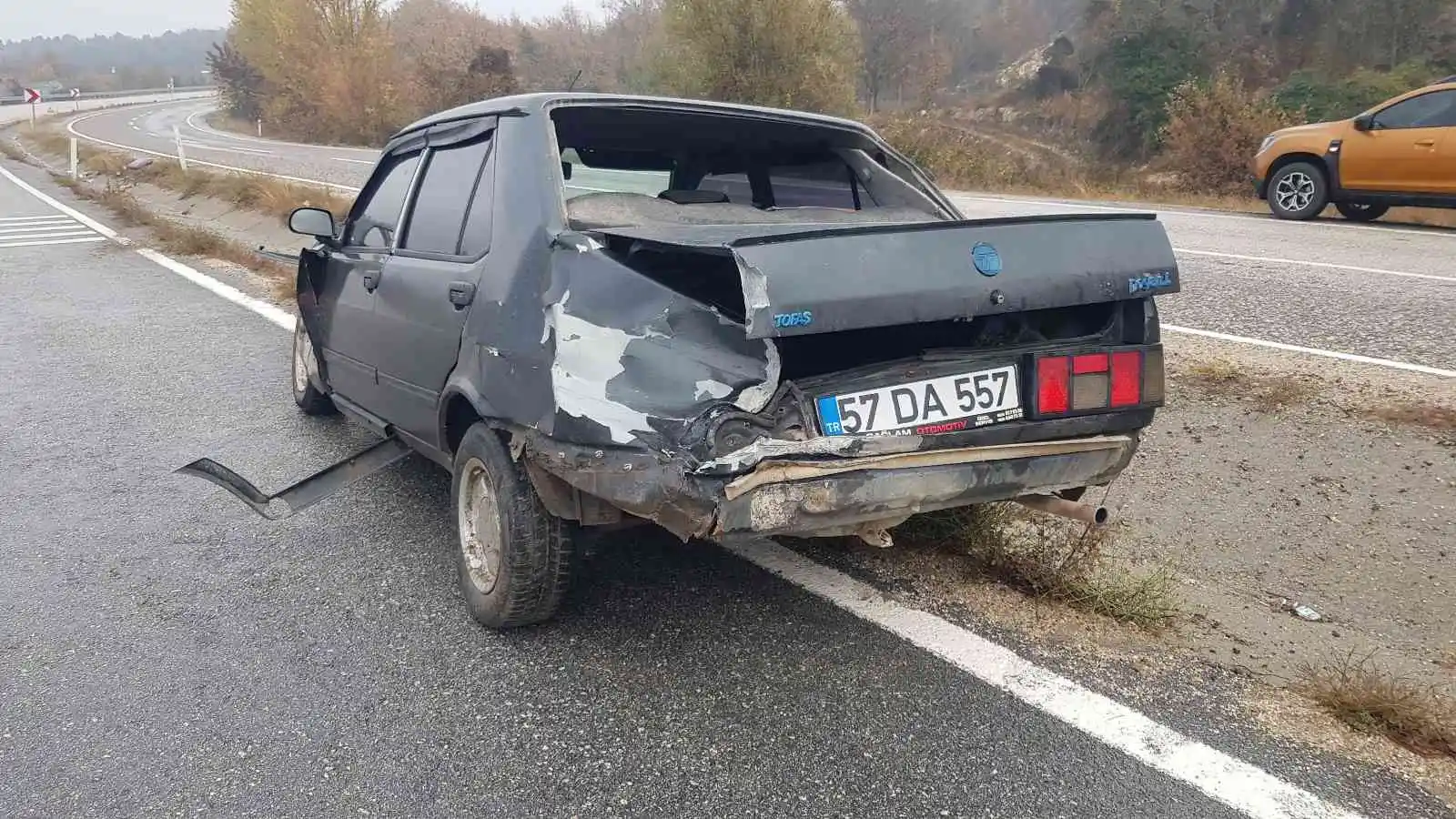 Hastaneye giderken kaza yaptılar