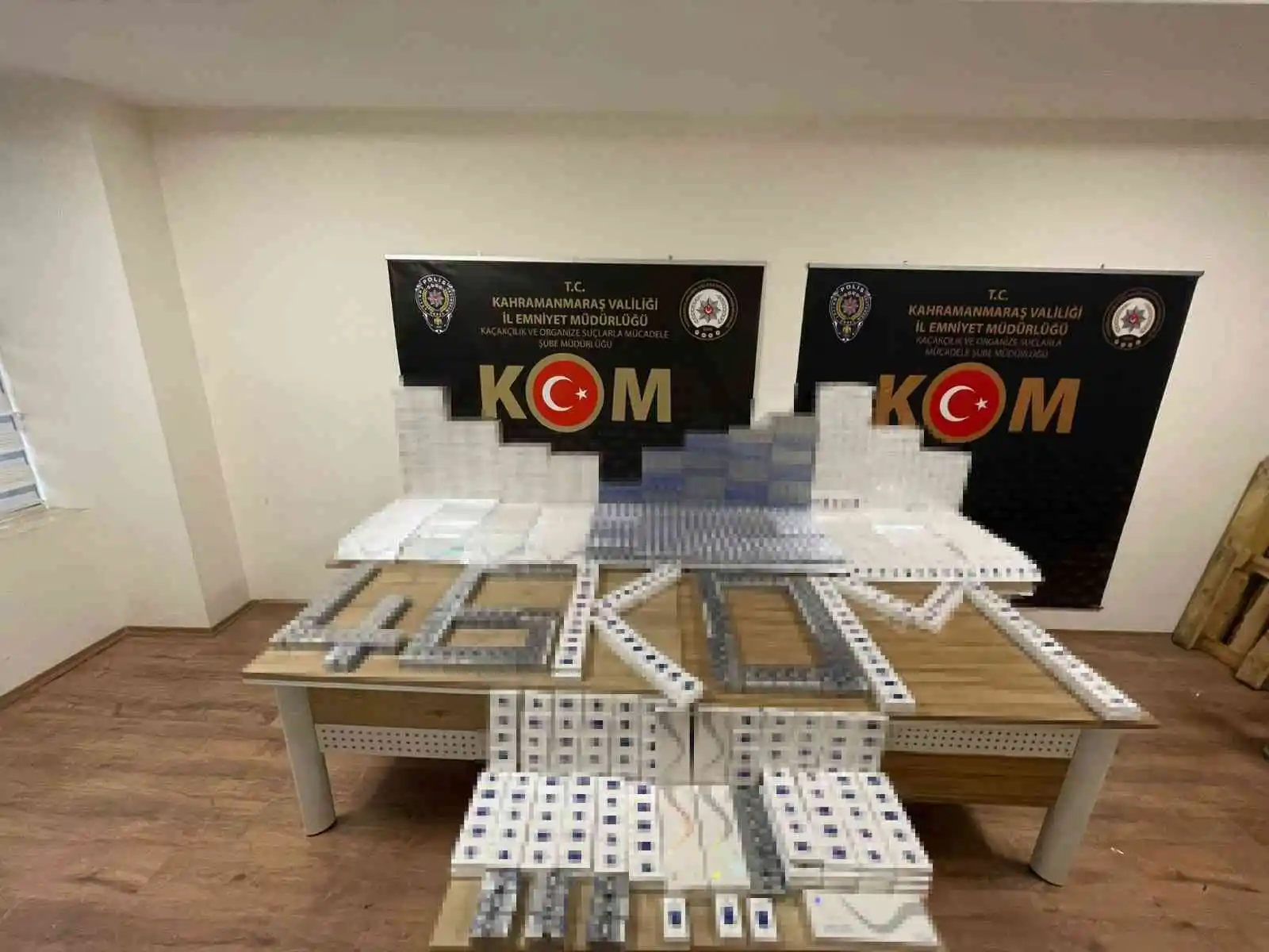 Kahramanmaraş'ta 4 bin adet kaçak sigara ele geçirildi