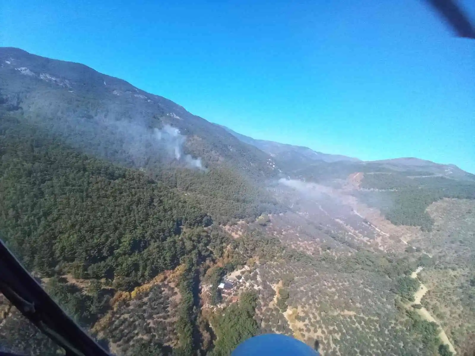 Kazdağlarında orman yangını başladı
