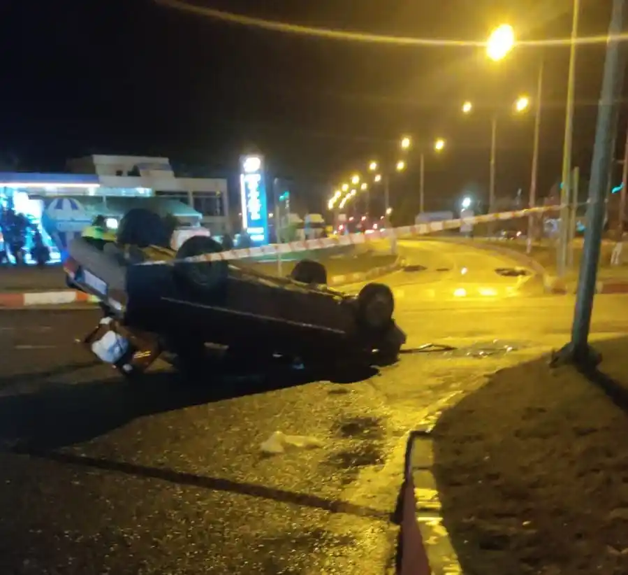 Malatya'da otomobil takla attı: 1 yaralı
