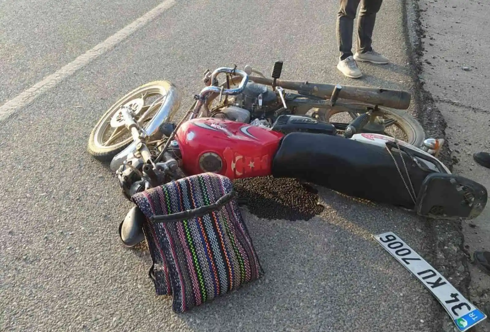 Menteşe’de kaza: Motosiklet sürücüsü ağır yaralandı