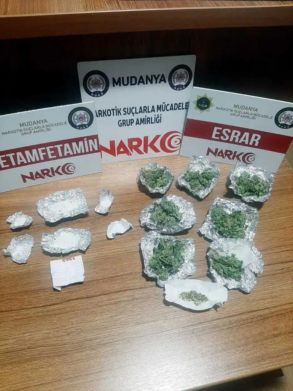 Mudanya Narkotik polisinden başarılı operasyon
