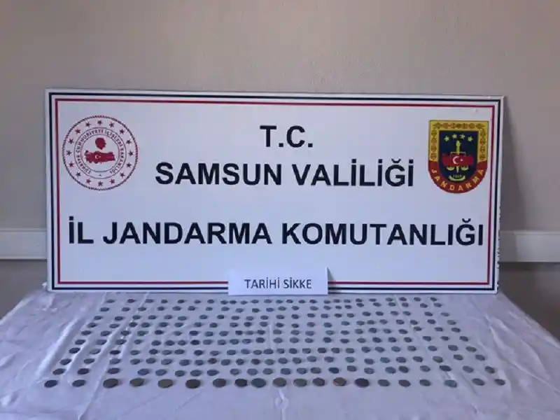 Samsun’da Amisos dönemine ait 237 sikke ele geçirildi