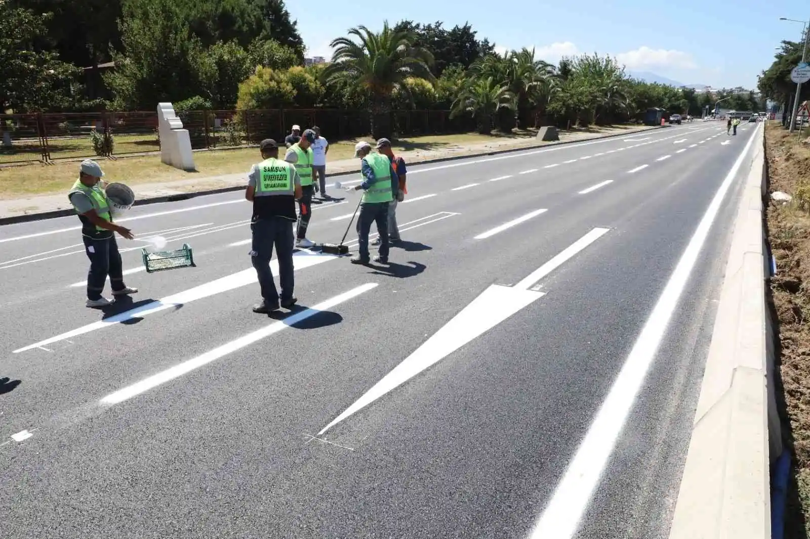 Samsun’un yolları tablo gibi
