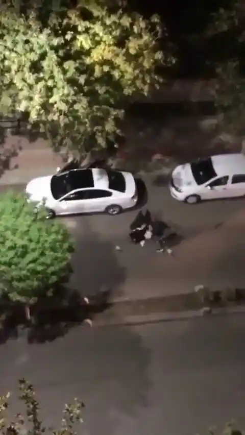 Siirt’te yol ortasında kadına şiddet kamerada
