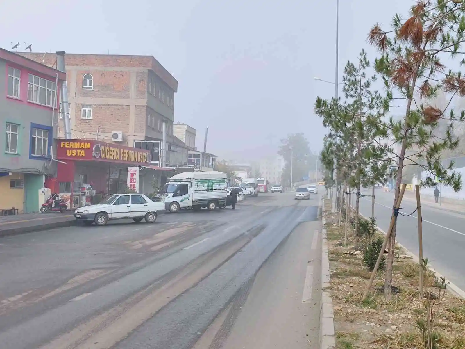 Silvan’da yoğun sis etkisi
