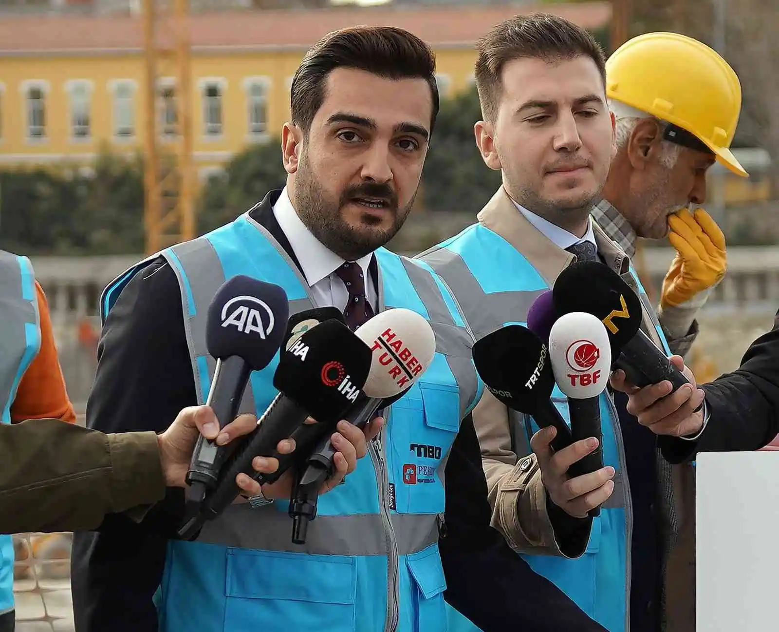 TBF Başkanı Türkoğlu, TBF Basketbol Gelişim Merkezi inşaatında incelemelerde bulundu