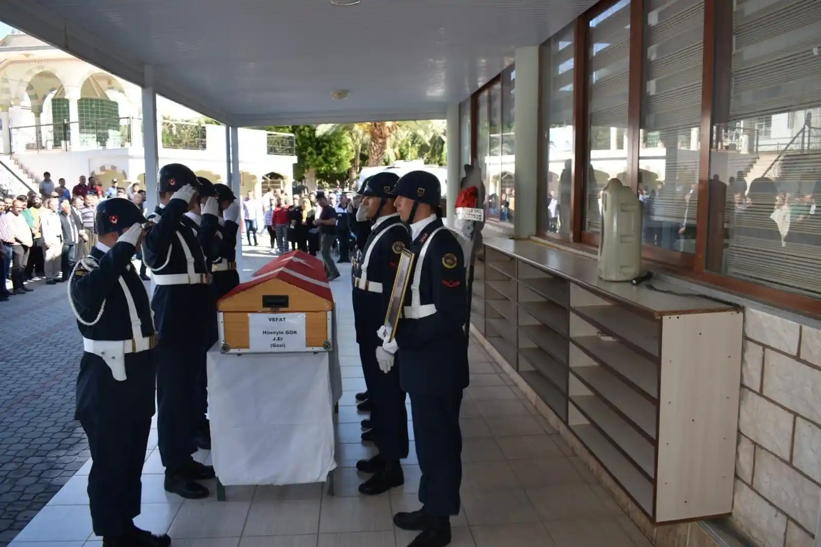 Terör gazisi Hüseyin Gök, son yolculuğuna uğurlandı