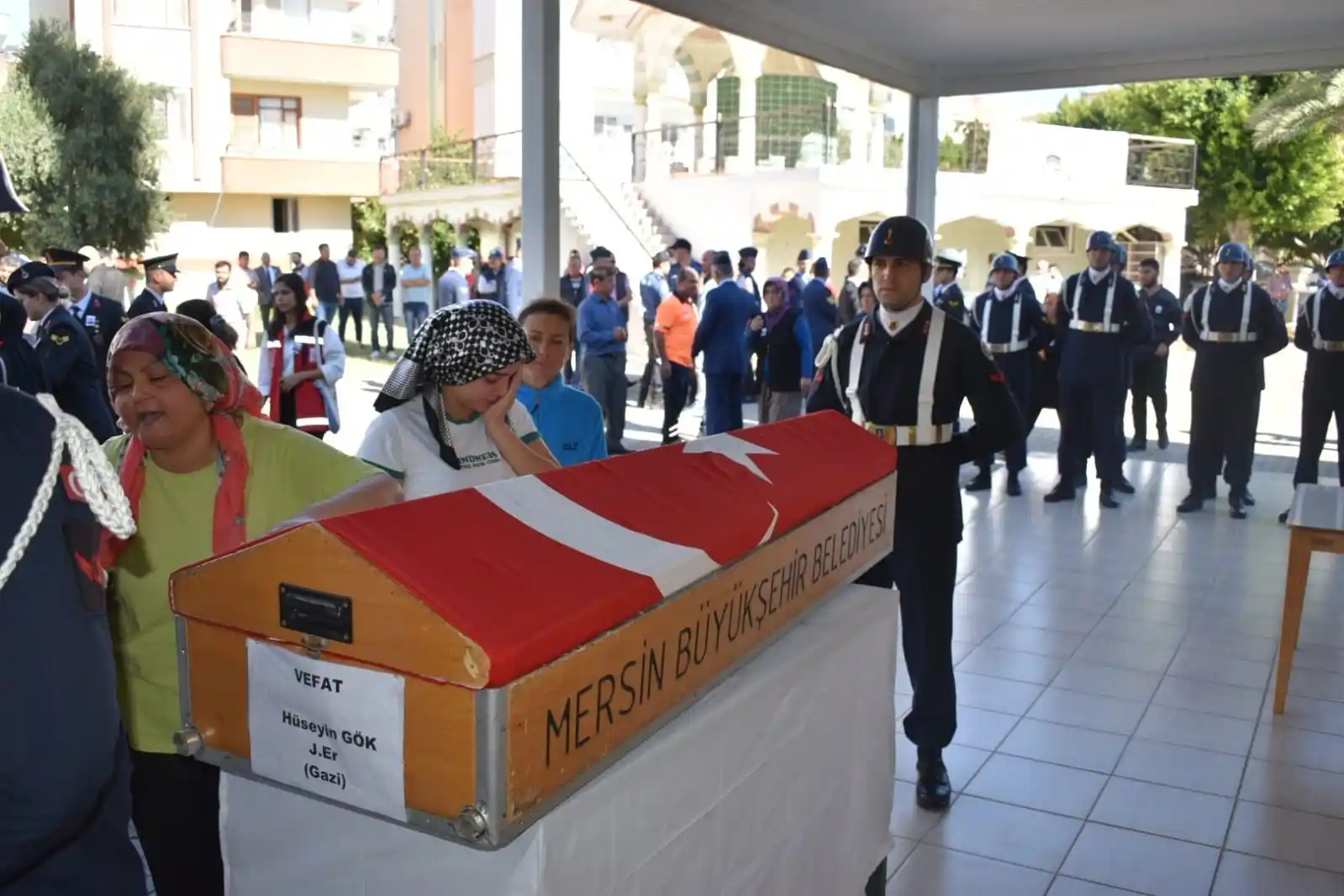 Terör gazisi Hüseyin Gök, son yolculuğuna uğurlandı