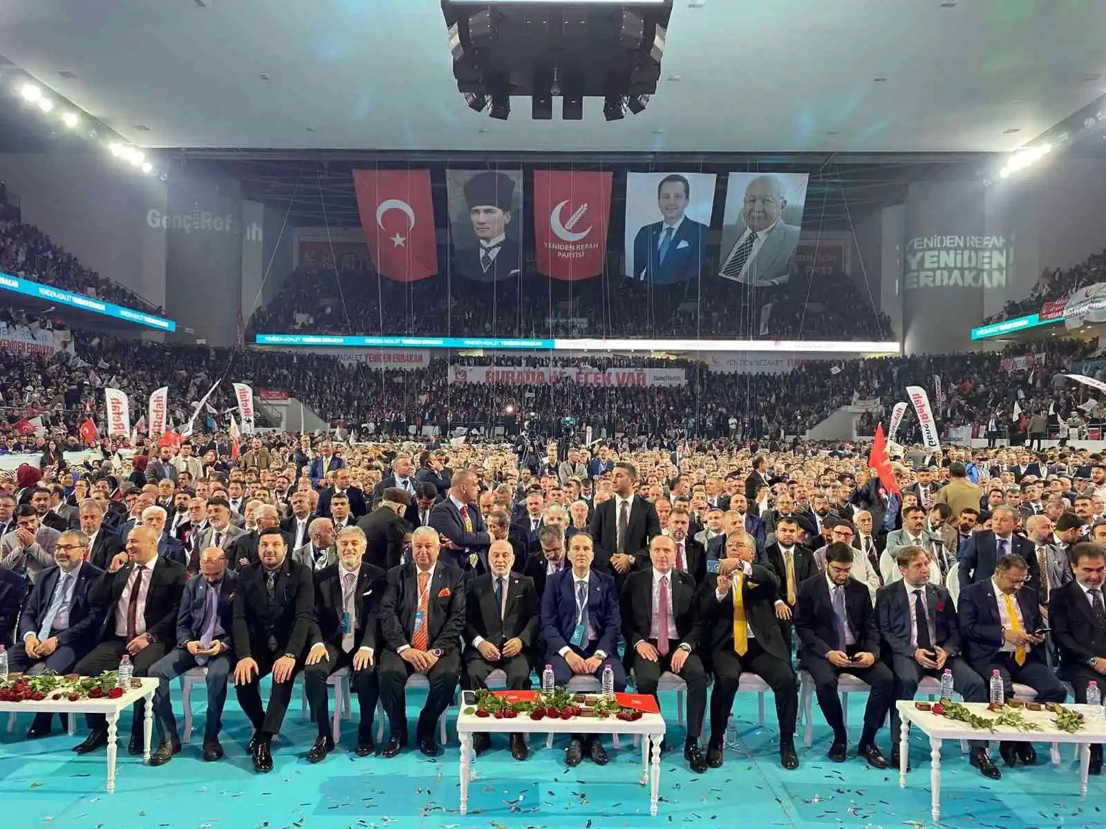 Yeniden Refah Partisi genel başkanlığına yeniden Fatih Erbakan seçildi
