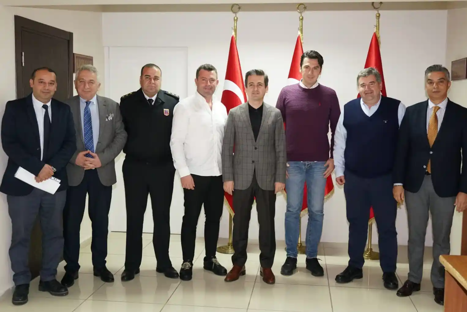 Alaçatı’daki yerel derbi maçı için güvenlik toplantısı gerçekleştirildi
