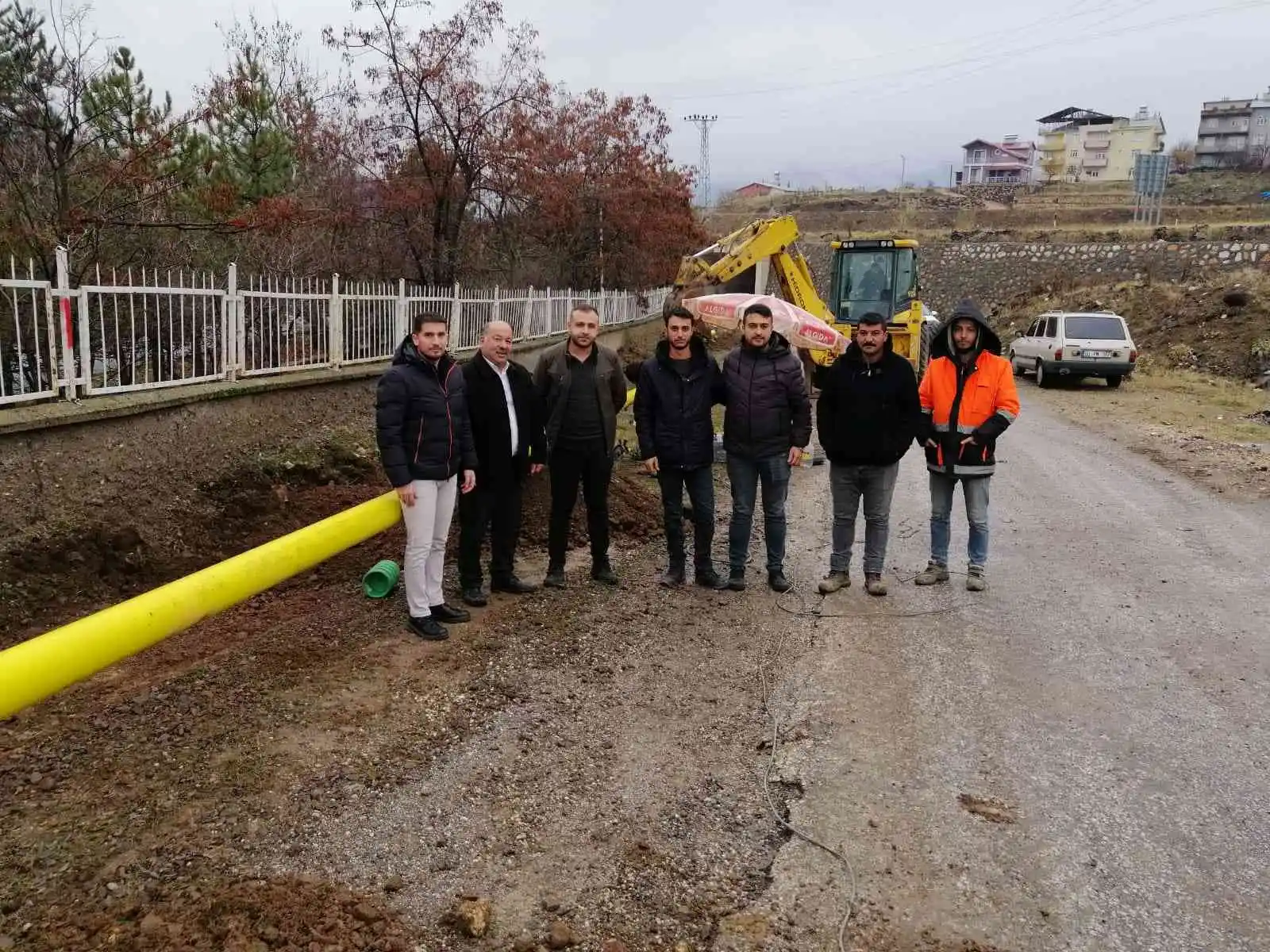 Arapgir'de doğalgaz çalışmalarına başlandı
