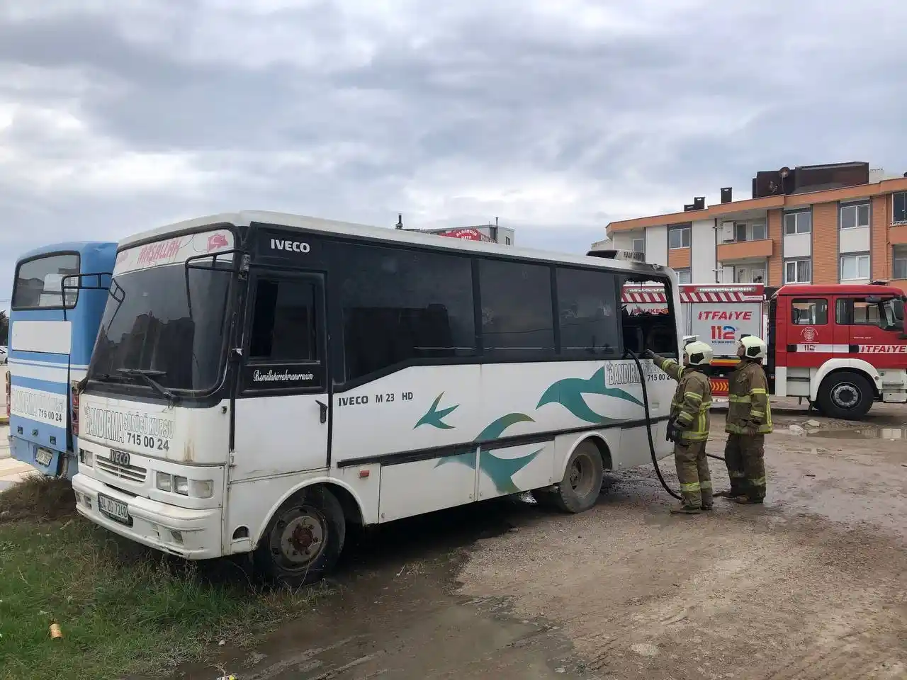 Bandırma’da sürücü adayı aracına kundaklama
