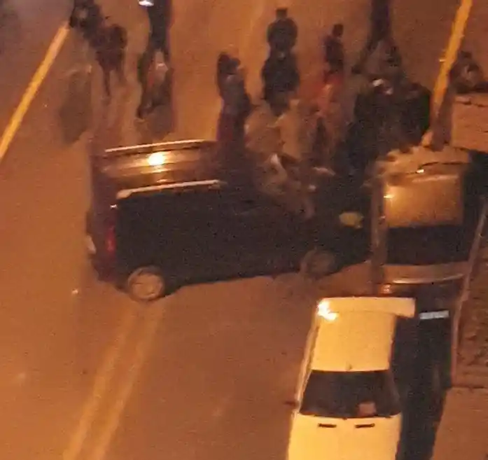 Belediyenin kepçesini çalıp, 3 araca çarpan şüpheli tutuklandı