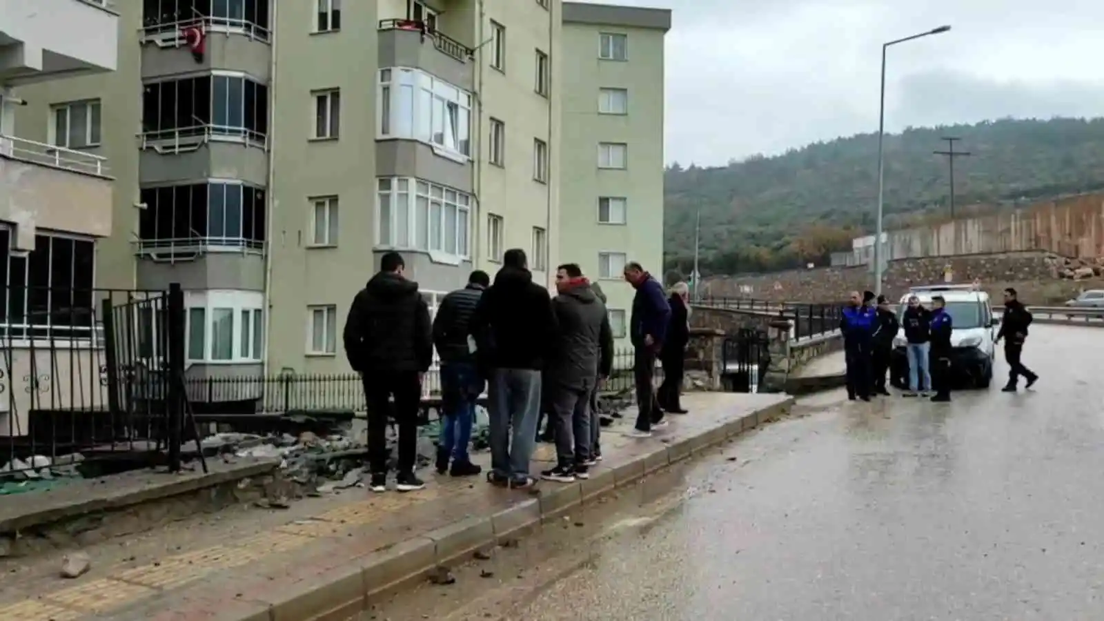 Bursa’da tır kazası kamerada
