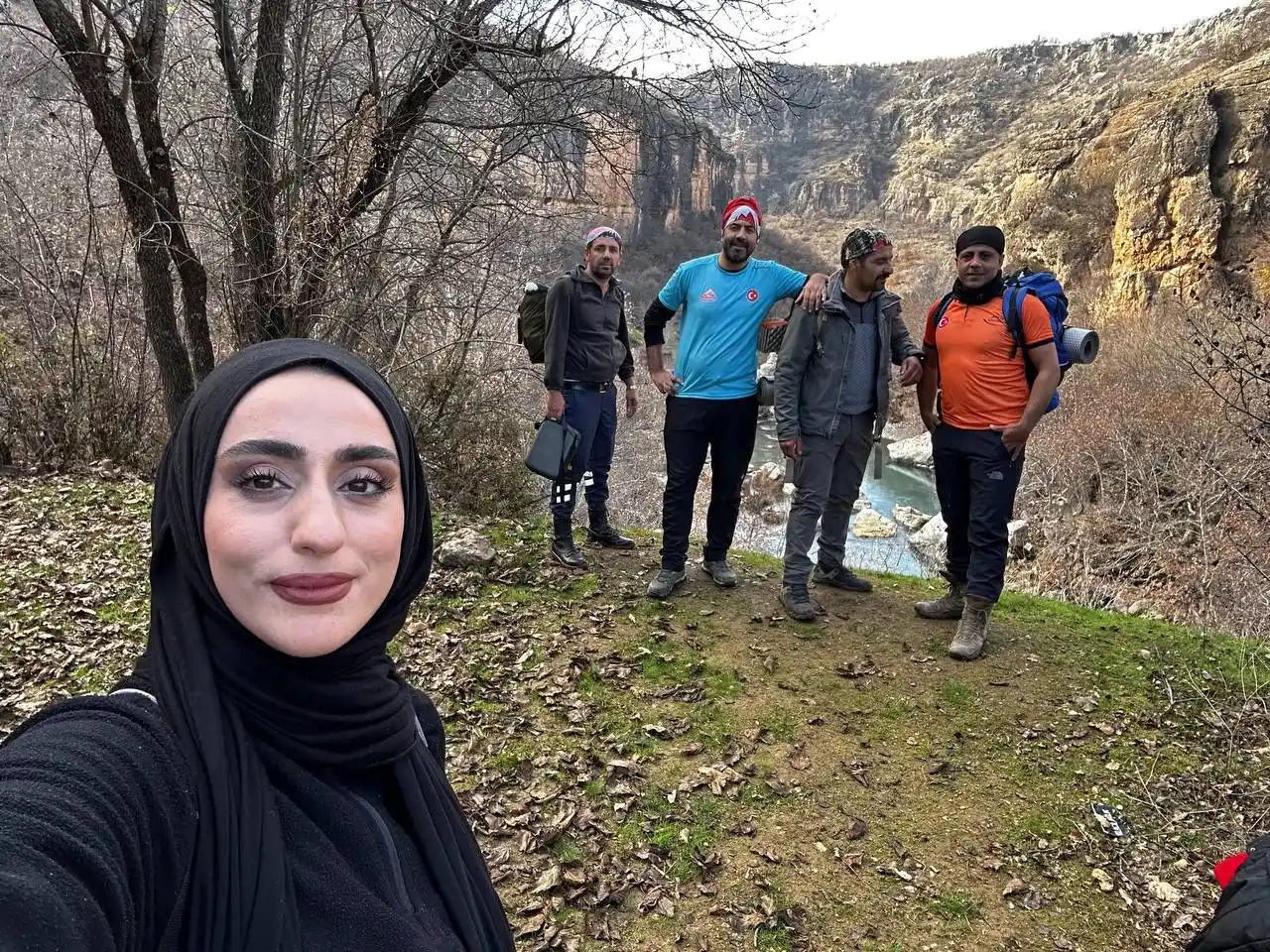 Dağcılar, günlerini Taşköprü Kanyonu’nda kutladı