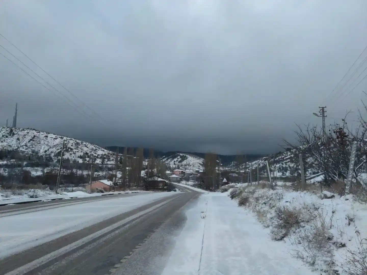 Derbent’te kar sevinci