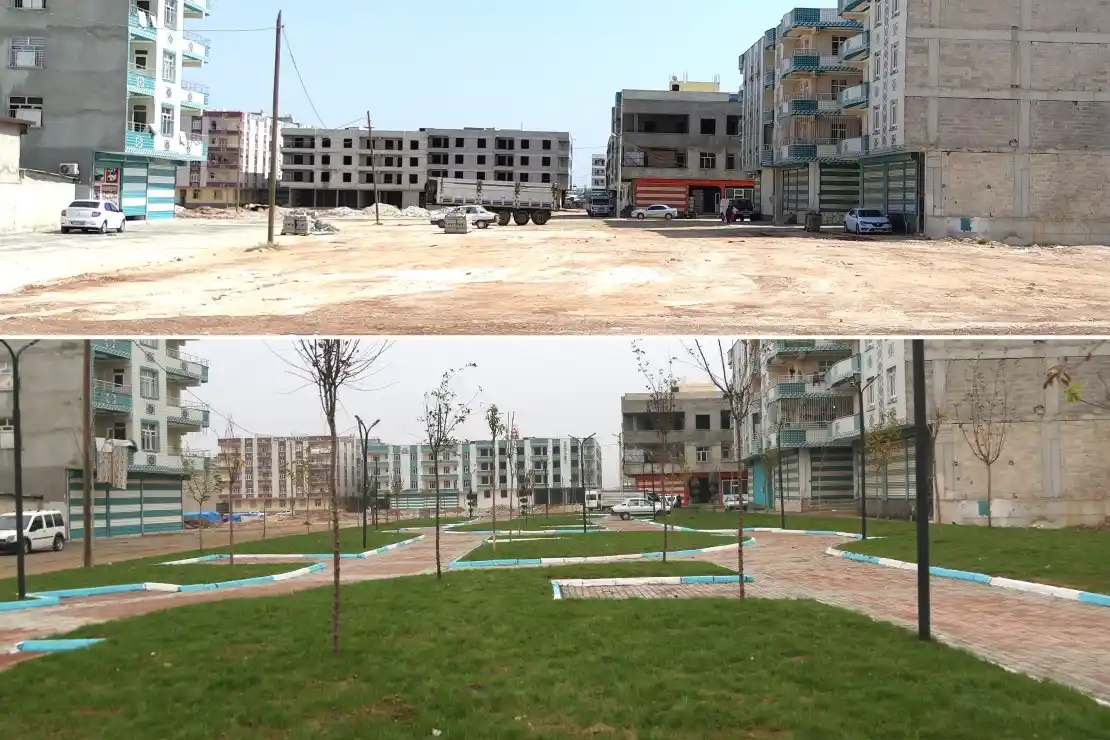 Eyyübiye’de boş alanlar parka dönüşüyor