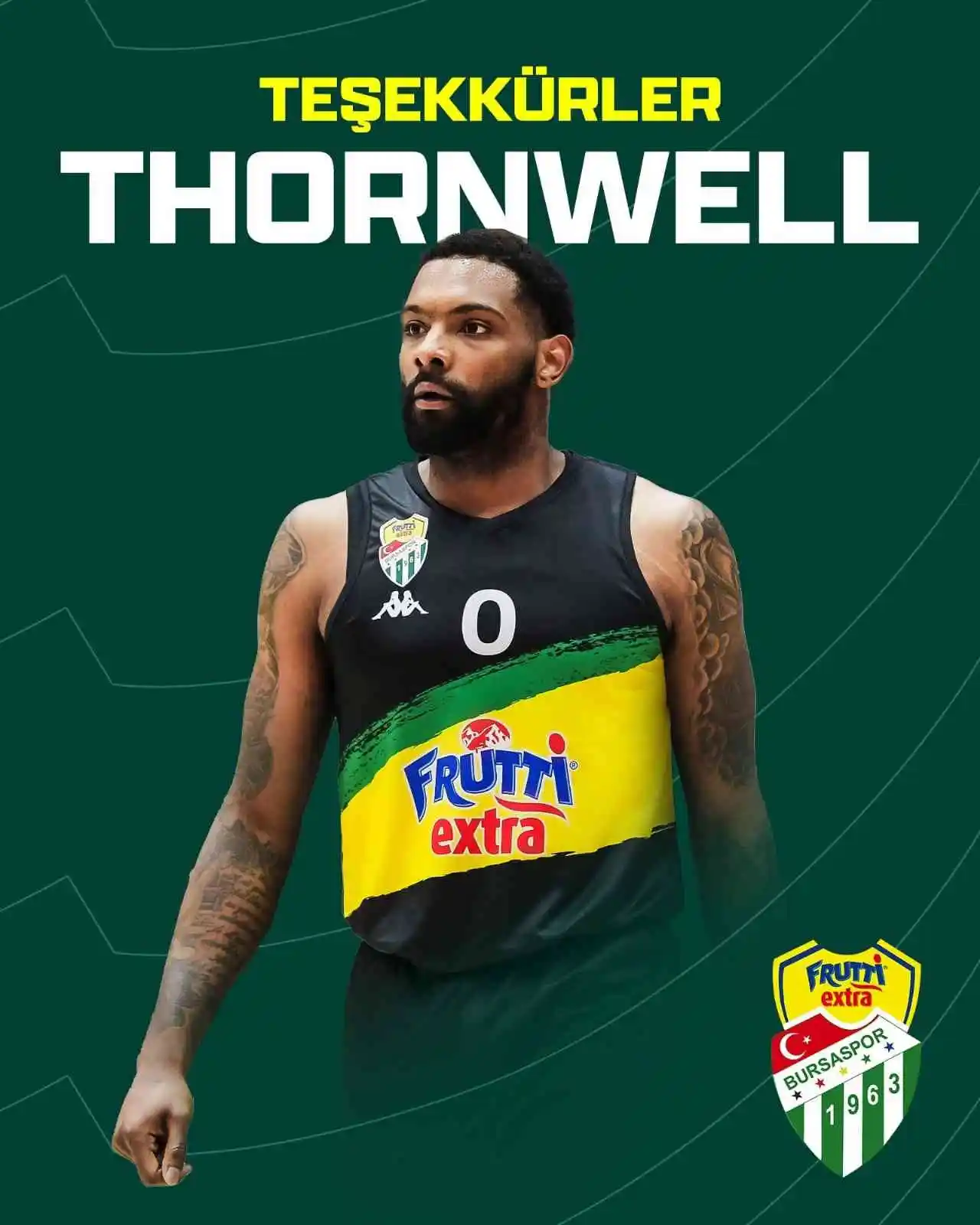 Frutti Extra Bursaspor, Sindarius Thornwell ile yollarını ayırdı
