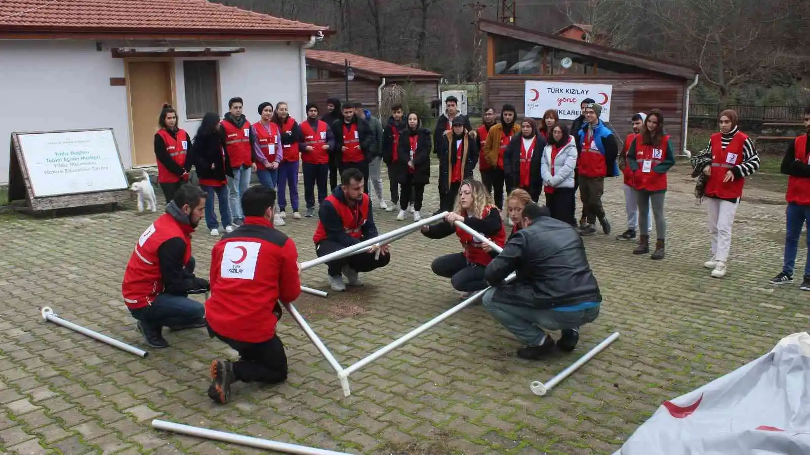 Istranca Dağı eteklerinde afet eğitimi
