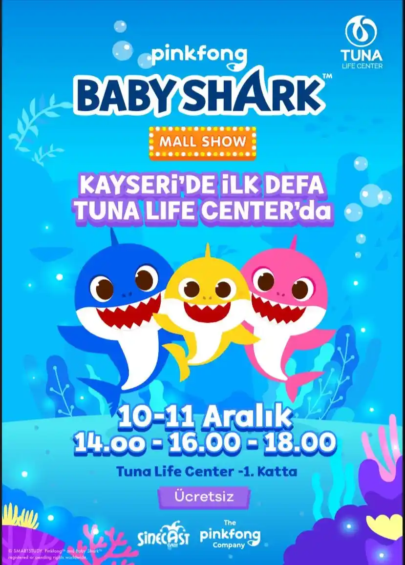 Kayseri'de İlk Kez 'Baby Shark' Tuna Life Center'de