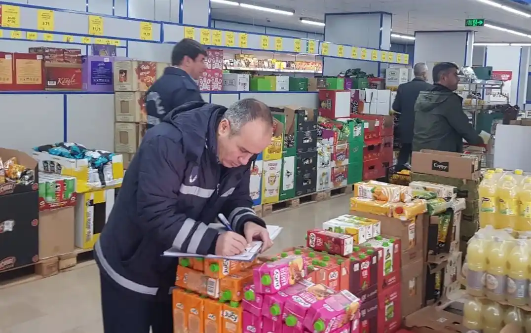 Mardin'de denetimlerde 2 zincir marketin ruhsatı bulunmadı
