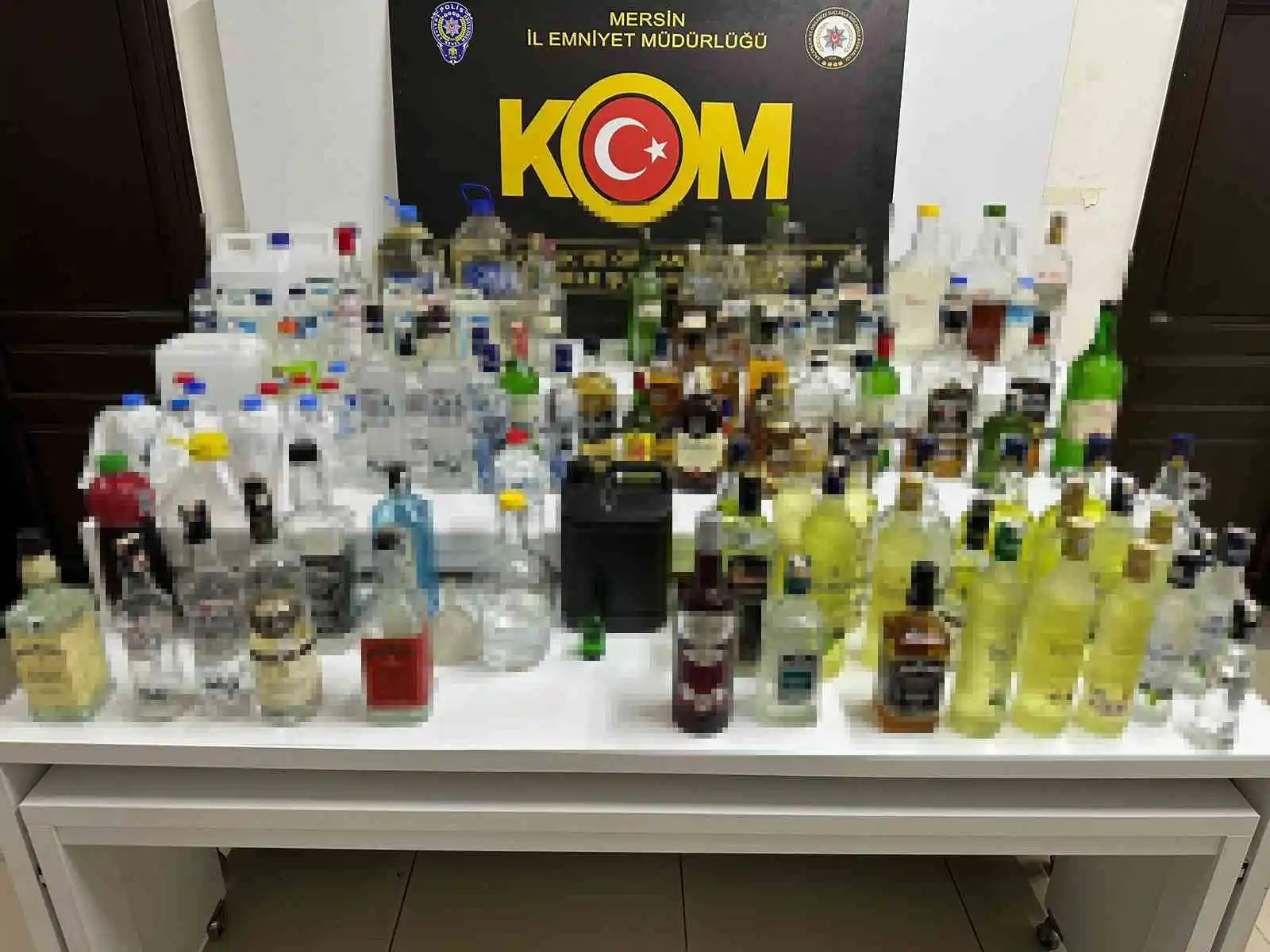 Mersin'de yılbaşı öncesi sahte alkol operasyonu