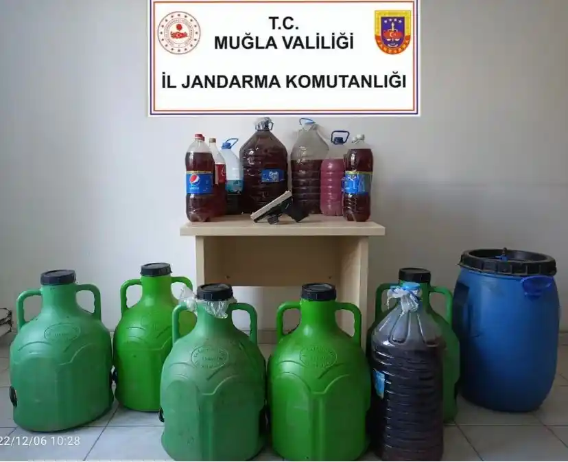Muğla'da sahte içki operasyonu: 1 gözaltı