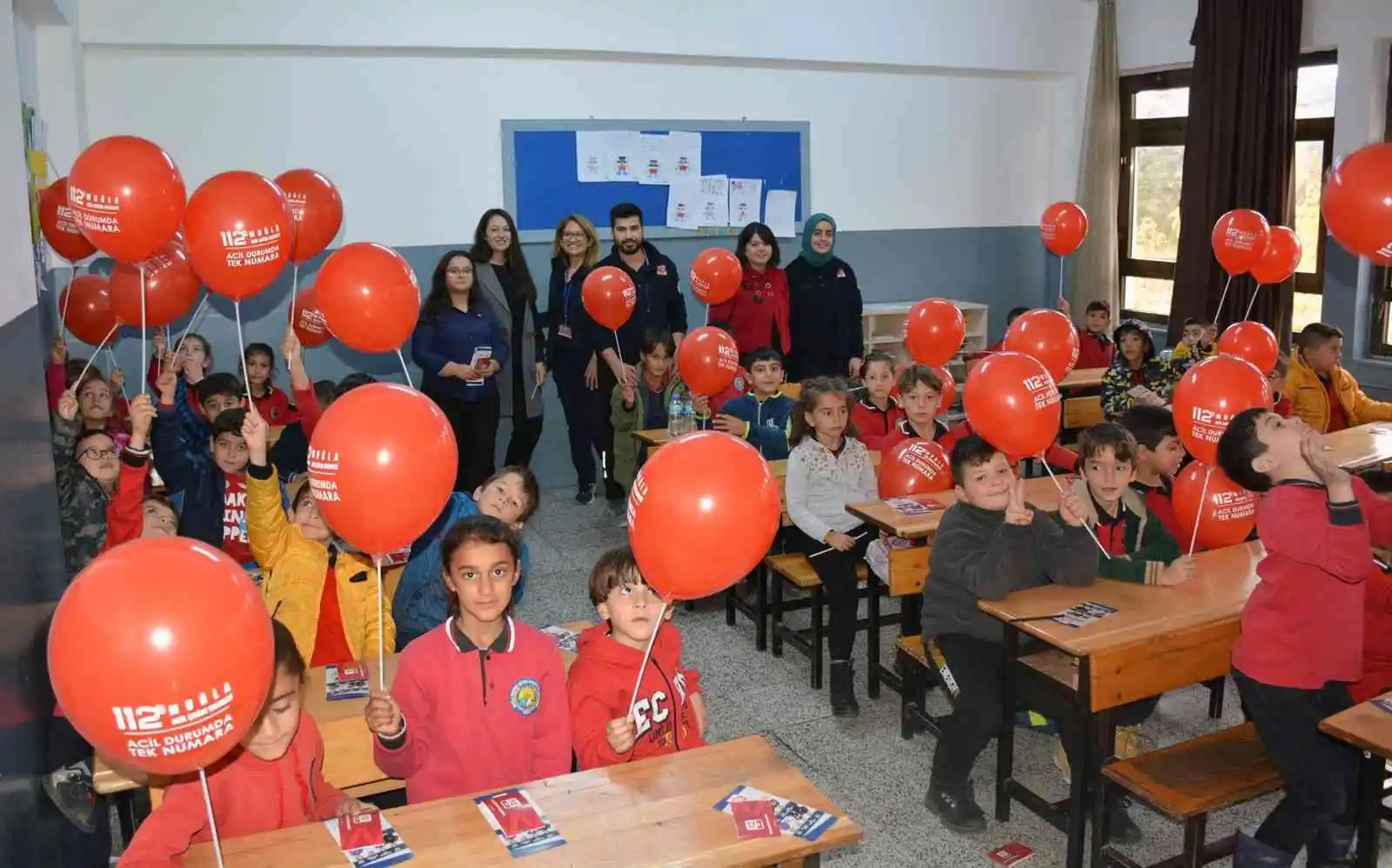 Okullarda '112' bilgilendirme çalışması
