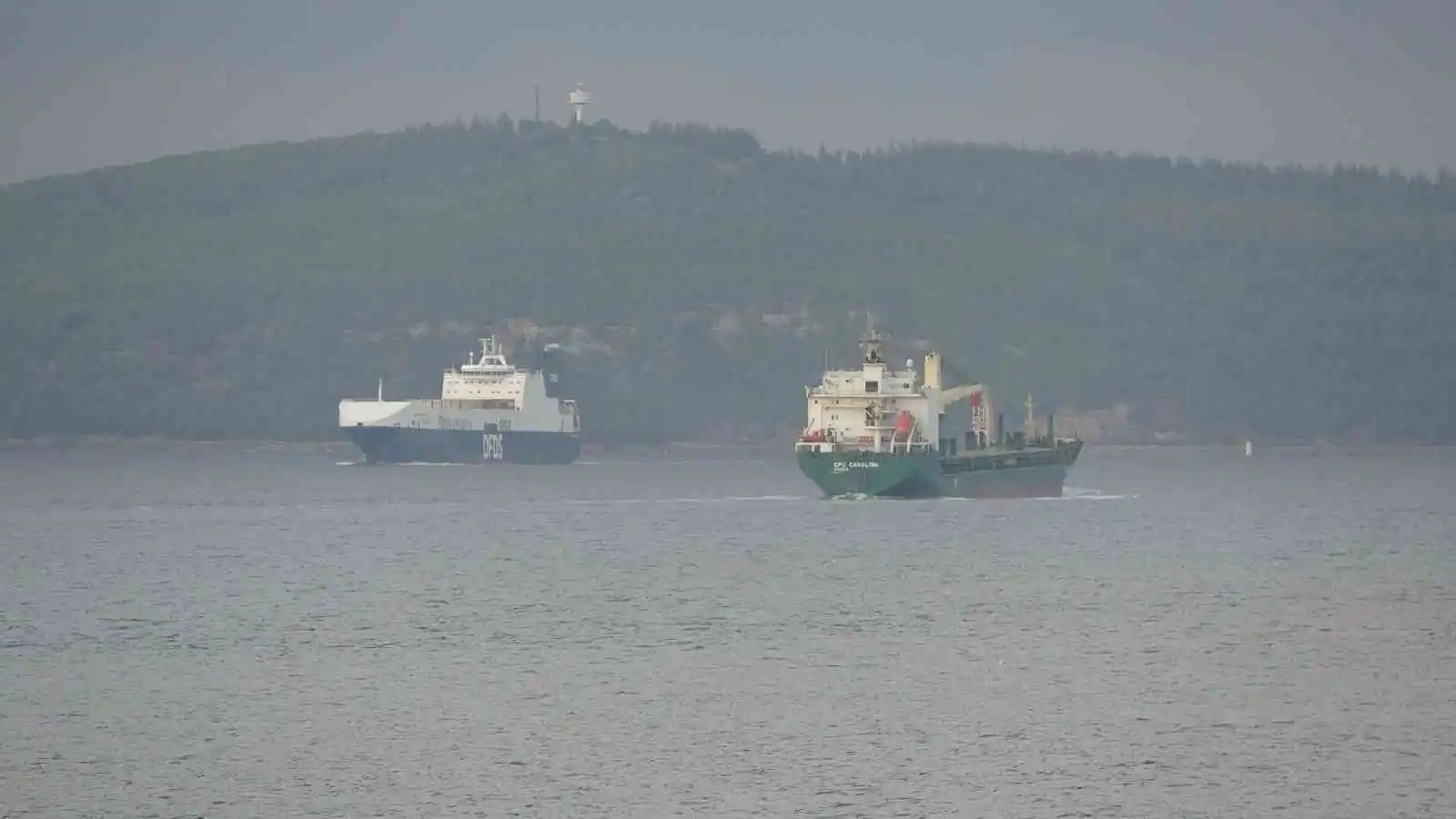 (Özel) Çanakkale Boğazı’ndan 9 ayda 31 bin 410 gemi geçti